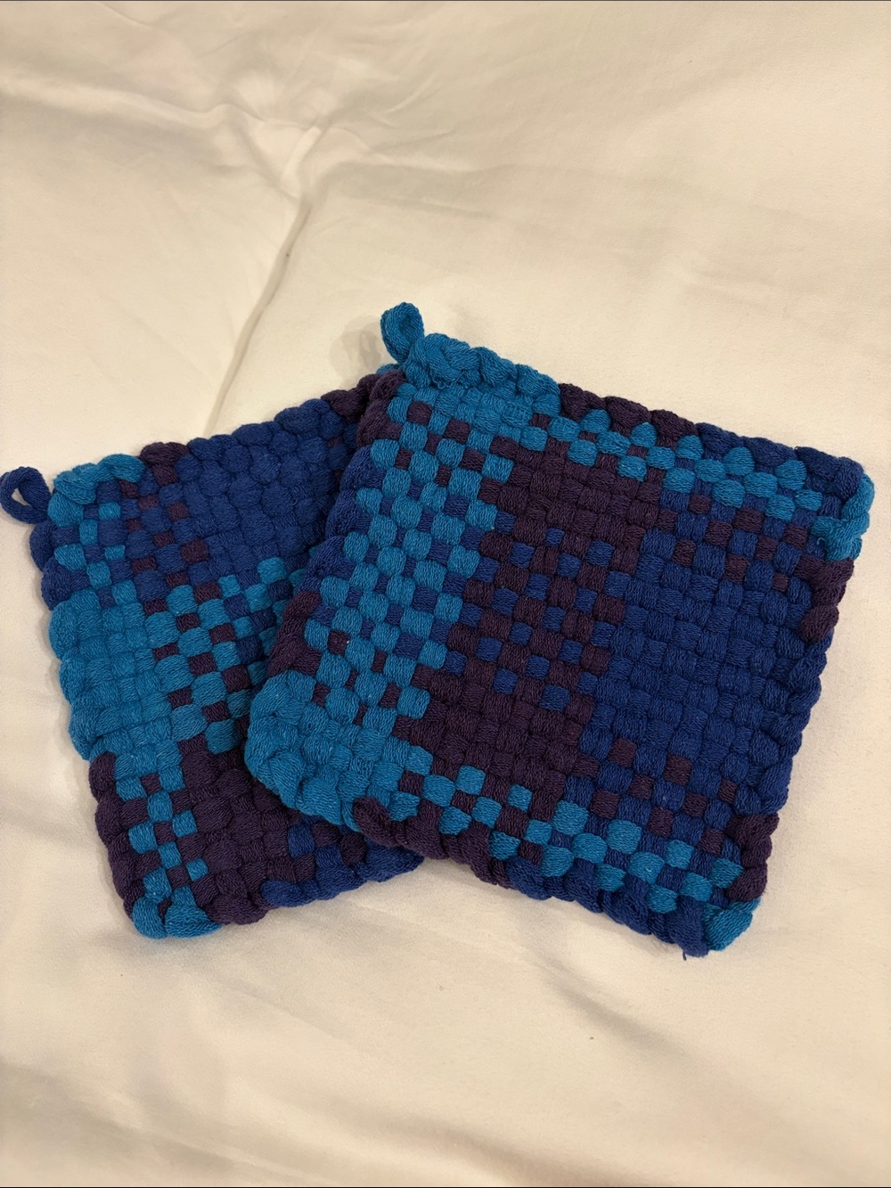 Handmade 100% Cotton Potholders set of 2